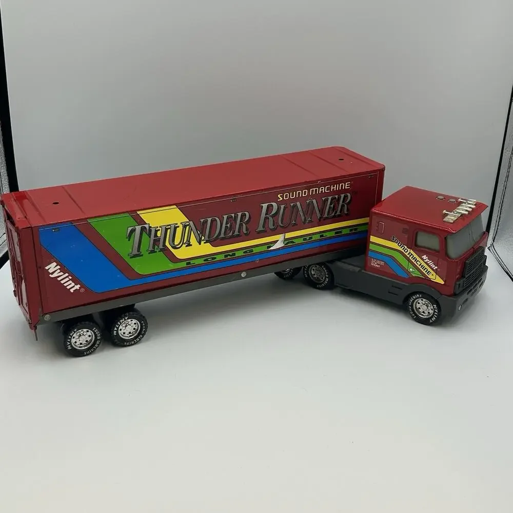 Vintage Nylint Thunder Runner Semi Truck Sound Machine Metal - USA - Tested Work